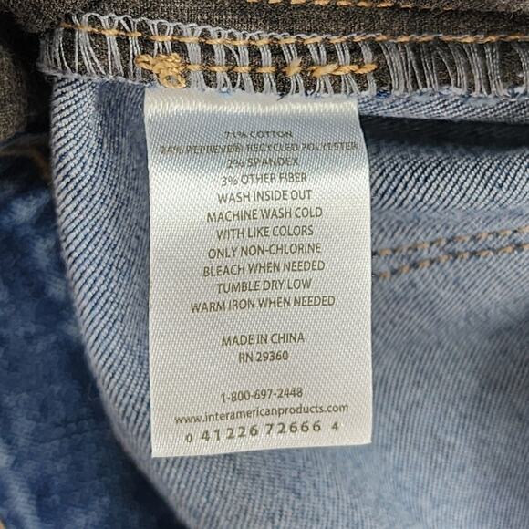 Dip Jeans Womens 10 Blue High Rise Skinny Leg Ankle Stretch Denim Repreve Casual - Picture 8 of 13